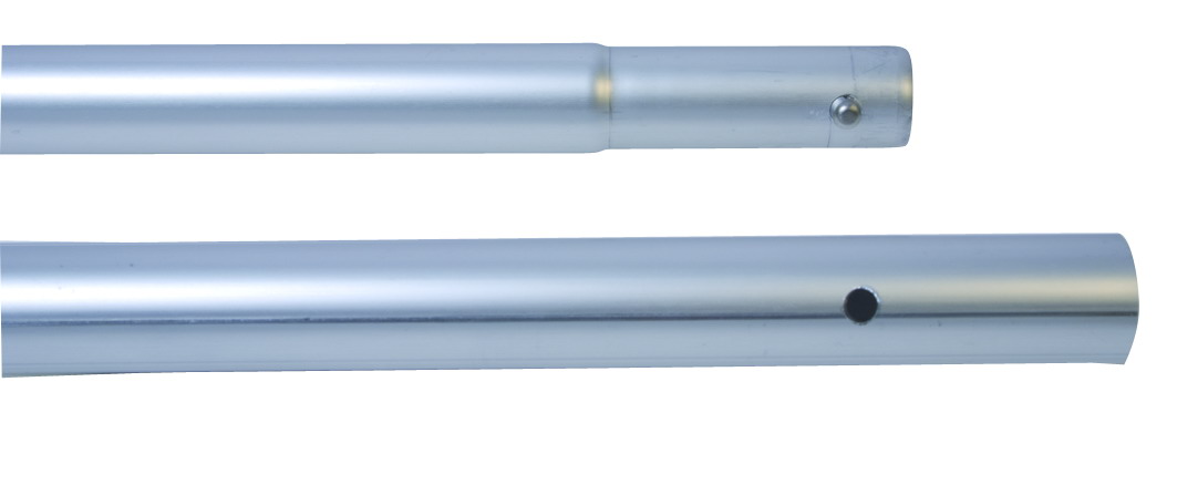 Paddelteilung T1 Aluminium, Federknopf