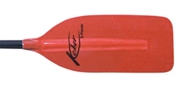 Kober S-Power, Stechpaddel Wildwasser mit gekehltem Blatt, Laminatpaddel