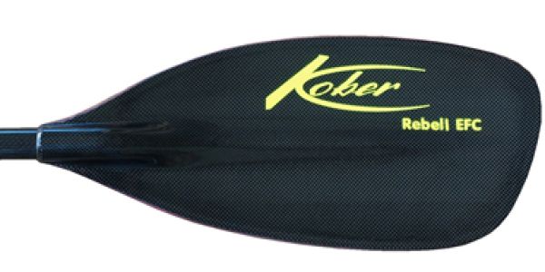 Kober Rebell EFC, Wildwasserpaddel mit vorgelegtem Blatt