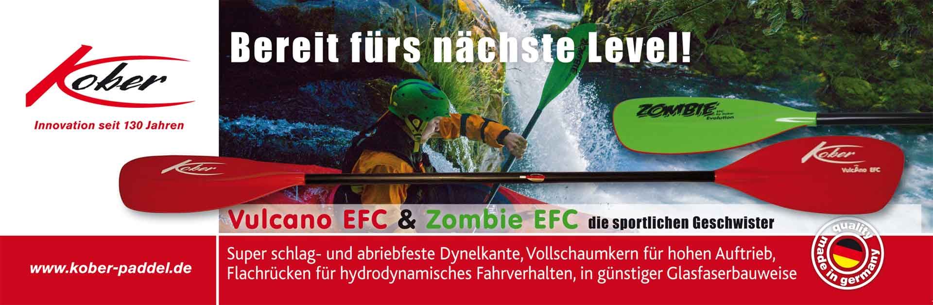 Kober Zombie Evolution EFC, Wildwasserpaddel mit großem Schaumkern